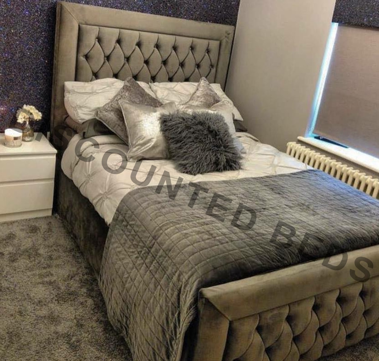 King size bed frame clearance deals